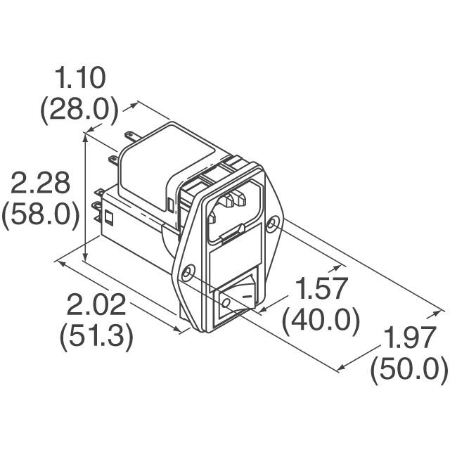 10SB3S Delta Electronics  Moduli di ingresso alimentazione (PEM)